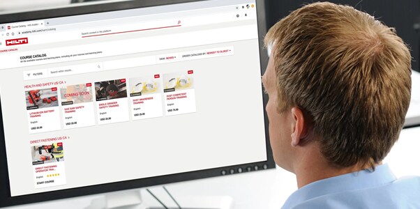 Cursos de formação profissional Hilti