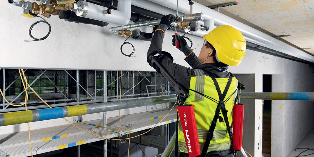 Exosqueleto para a construção