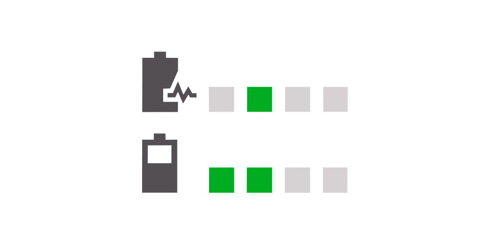  ícone de um desgaste de bateria 
