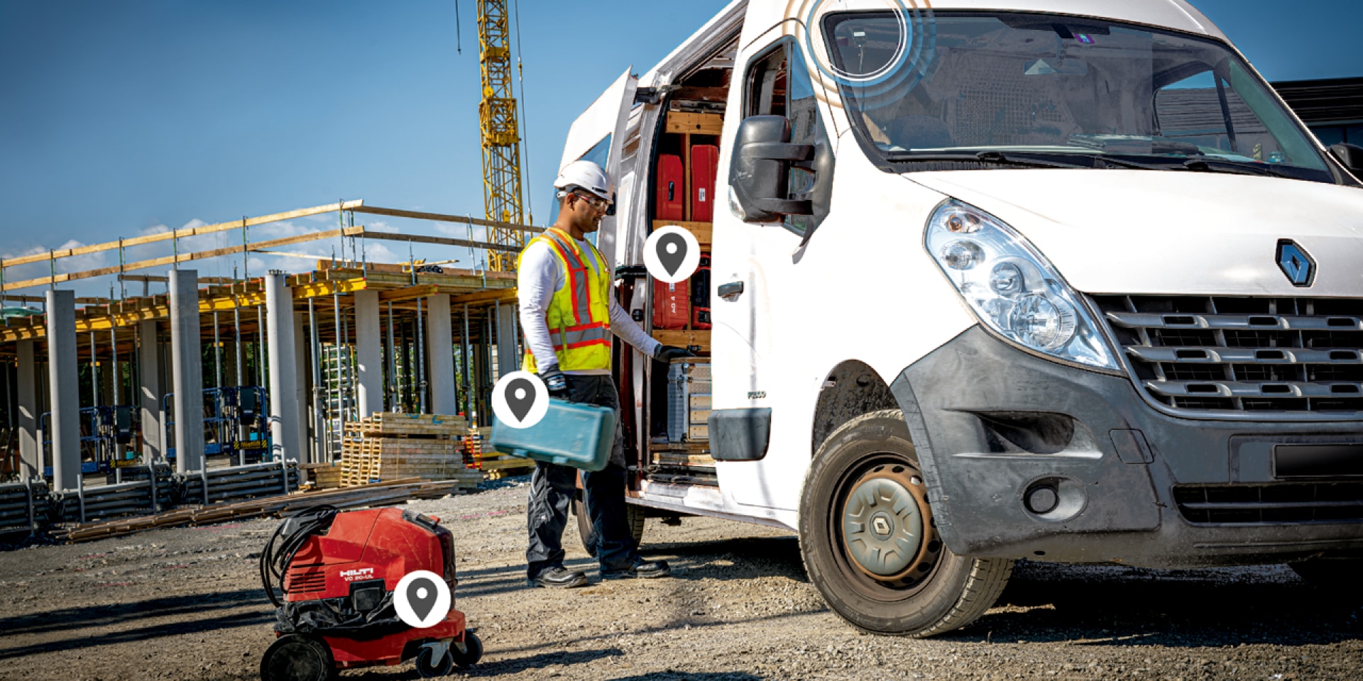 Serviço de gestão de inventário de carrinhas Hilti