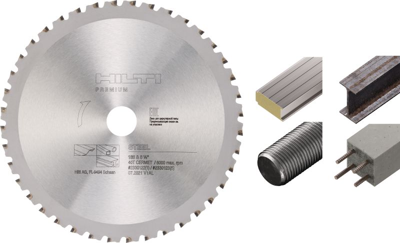 Disco de serra circular para aço Disco de serra circular premium para cortes retos, rápidos e a frio em metal