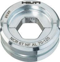 Matriz NF de 6t para alumínio Matriz NF de 6t para terminais/bornes e ligadores de alumínio até 300 mm²