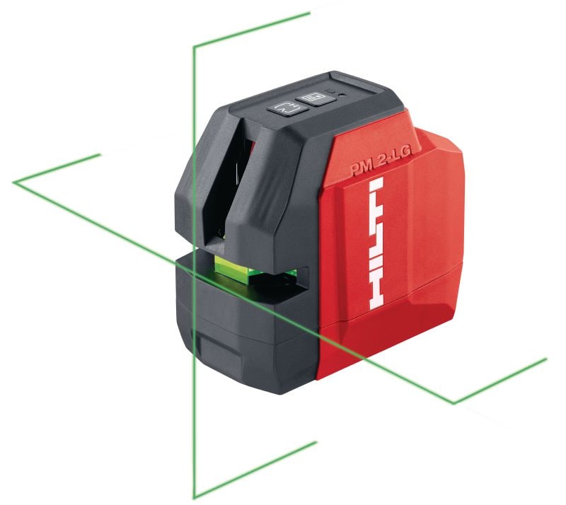 Laser de linhas verde PM 2-LG Laser de linhas verde com 2 feixes de elevada visibilidade para nivelar e alinhar