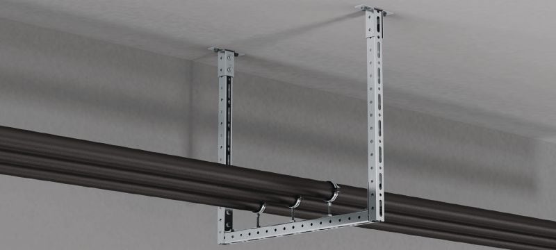 Ângulo de canto pré-montado MT-C-L2E FL Suporte angular alongado com porca e parafuso Fast-Lock pré-montados para instalar estruturas de calhas de instalação Aplicações 1